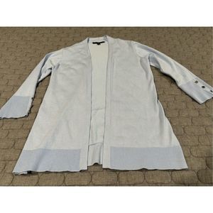Ladies baby blue cardigan sweater.  Size XS by cyrus
